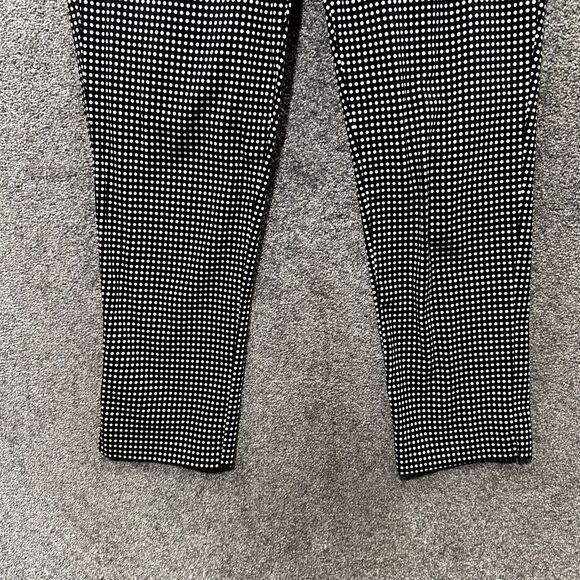Talbots Trouser Pants Women 4P Black Dot Print Cotton Blend Straight Office - Picture 4 of 12